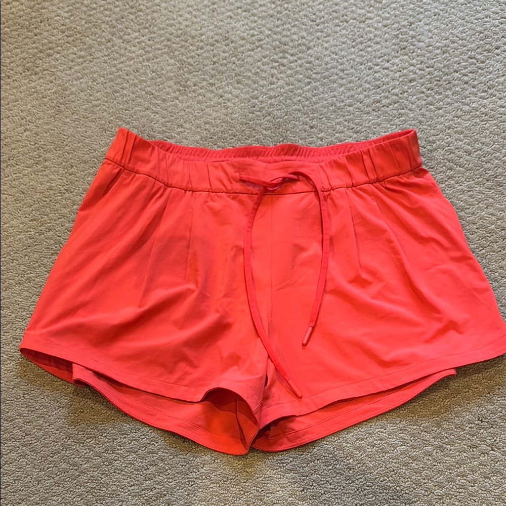 Lululemon Red Athletic Shorts